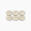 TK-7710 Plastic Melt-on Oval Button Set - Off-white