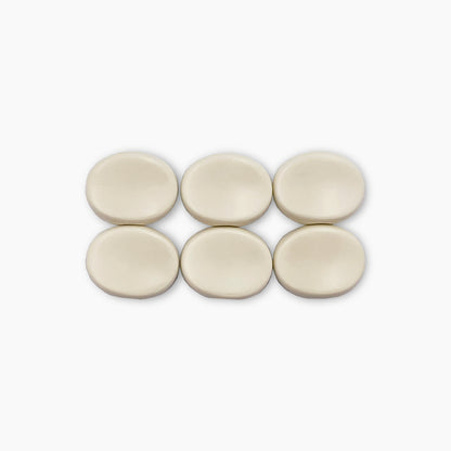 gotoh plastic oval button set view white