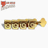 Leo Quan® Badass OGT™ Bass Keys - Open Gear Small Post - 4-in-line set - Gold