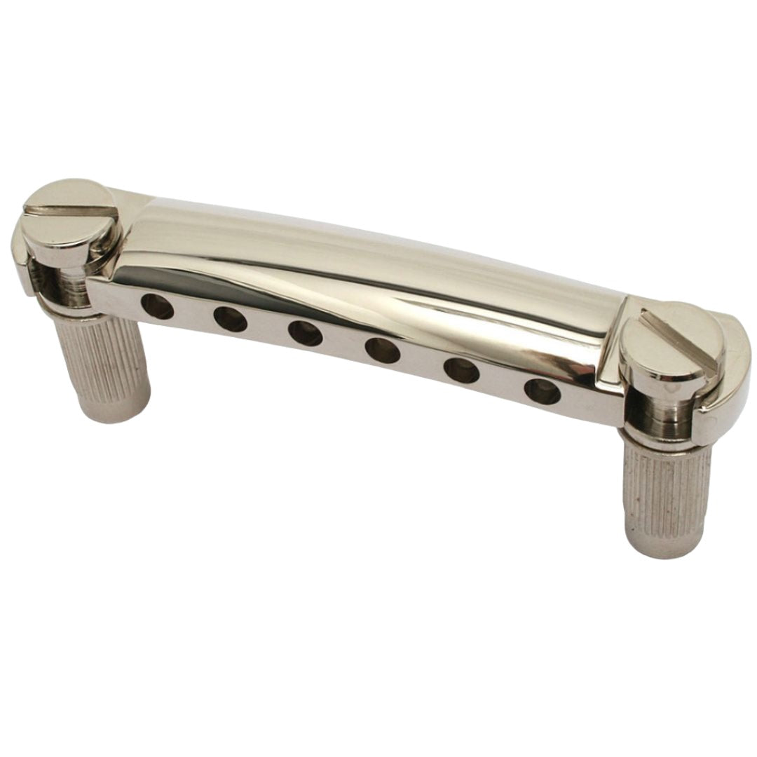 stop tailpiece front view nickel