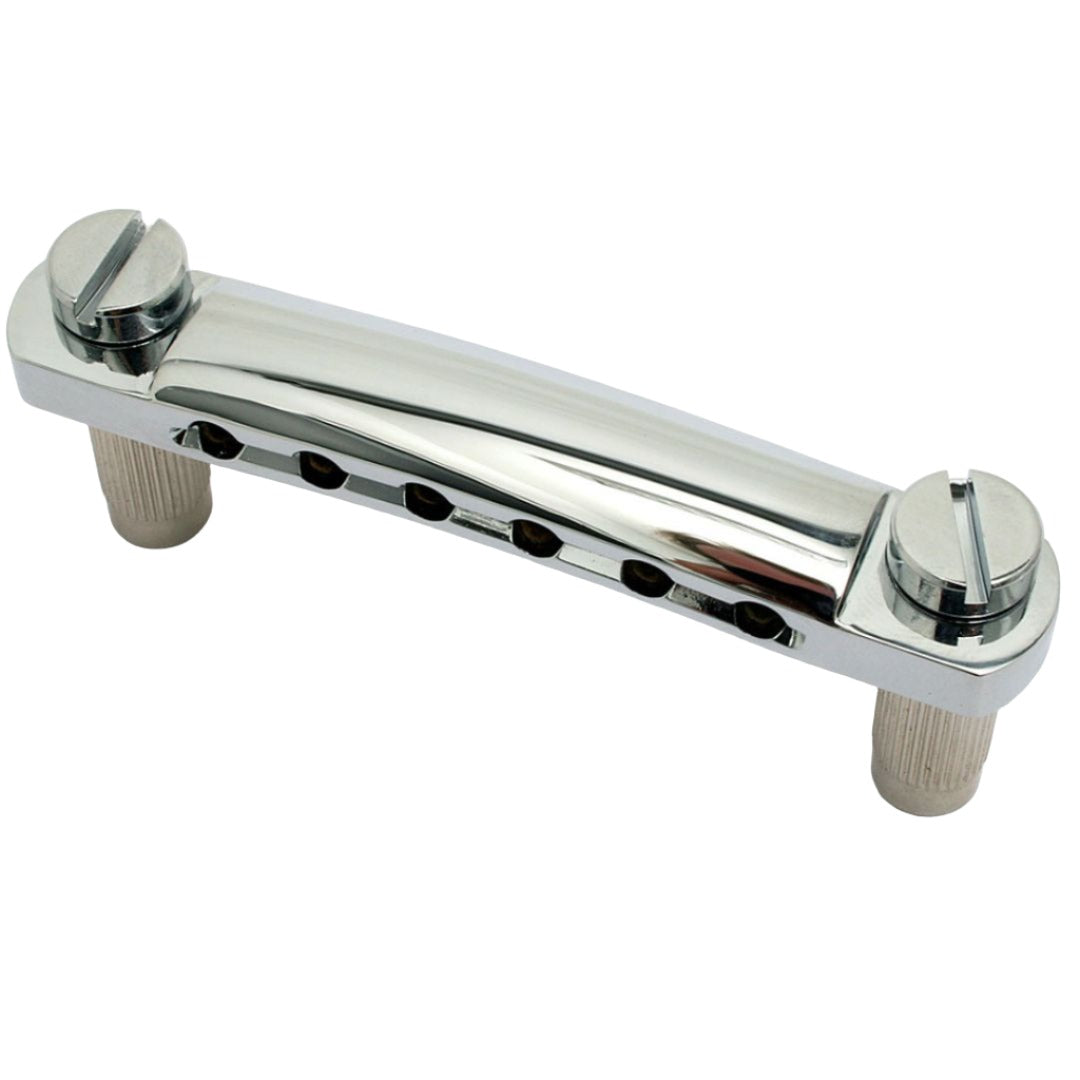 stop tailpiece front view chrome