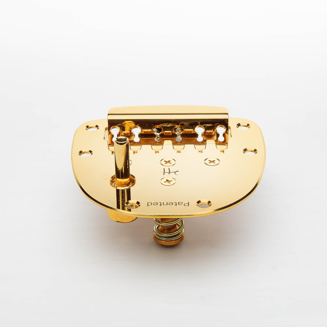 halon patented jazzmaster vibrato tailpiece front view gold