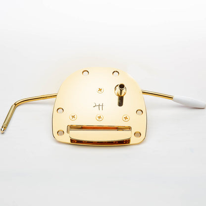 halon jazzmaster vibrato with hardware front view gold