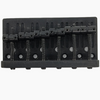 Allparts Economy Heavy Duty 6-String Bass Bridge - Black