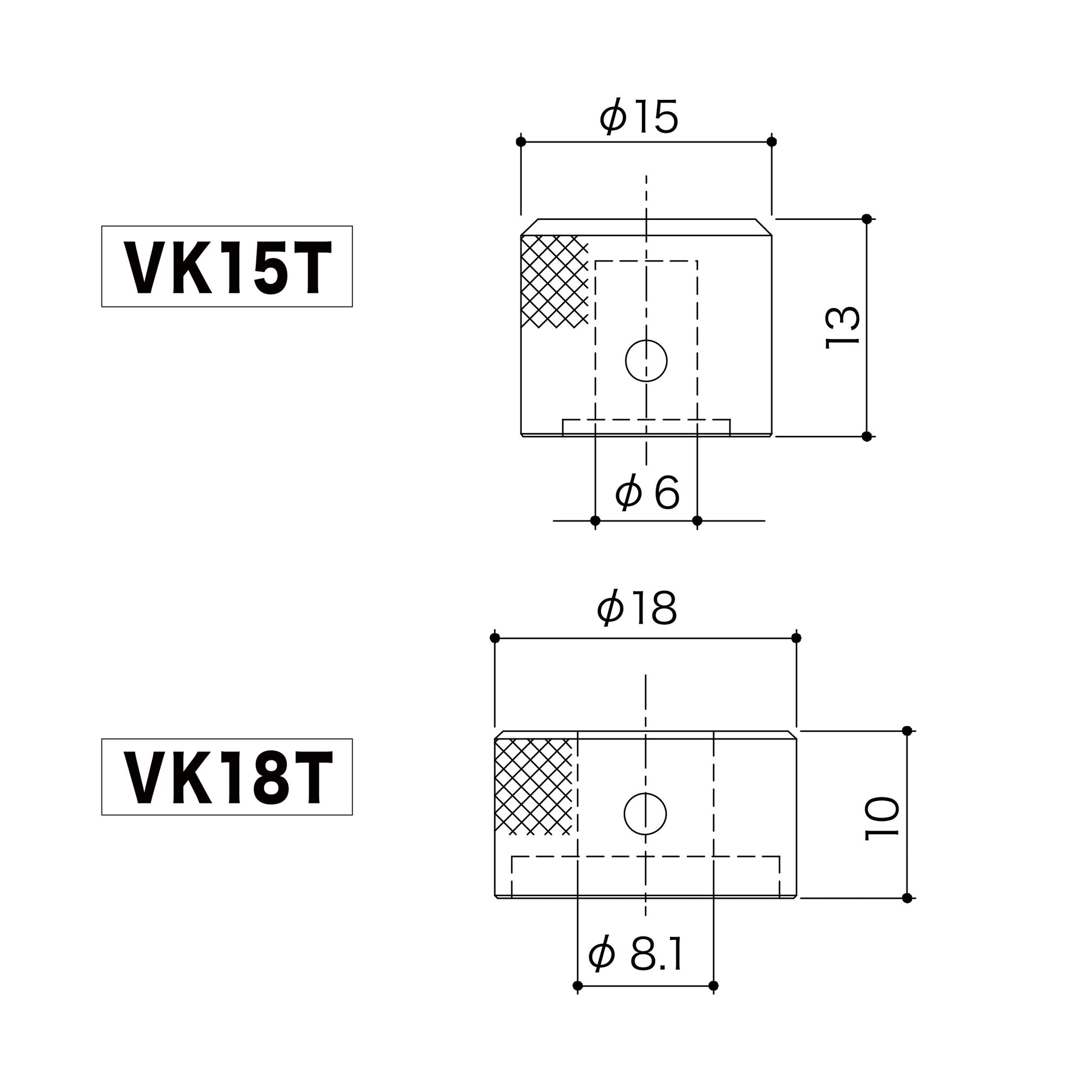 gotoh concentric knob set line drawing