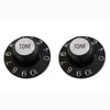 PK-3242 Set of 2 Witch Hat Tone Knobs - Black