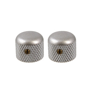 short dome knob set side by side view aged