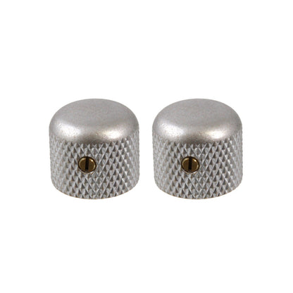 short dome knob set side by side view aged