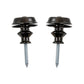 two black strap lock system screws