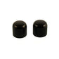 black textured dome knob