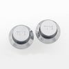 PK-0153 Set of 2 Plastic Tone Knobs for Stratocaster® - Chrome plated plastic