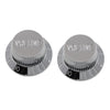 PK-0154 Set of 2 Plastic Volume Knobs for Stratocaster® - Chrome plated plastic