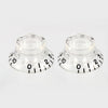 PK-0140 Set of 2 Vintage-style Bell Knobs - Clear