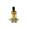 Switchcraft® Straight Toggle Switch - Gold