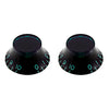 PK-0144 Set of 2 Vintage-style Tinted Bell Knobs - Green tint