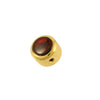 MK-3174 Q-Parts Red Pearl Dome Knob - Gold