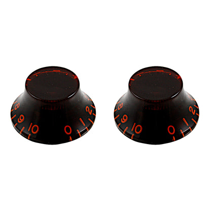 red tinted bell volume knob 