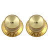 PK-0182 Set of 2 Tone Reflector Knobs - Gold with Gold