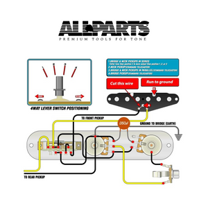 EP-4131-000 Kit de cableado para interruptor de 4 vías Telecaster®