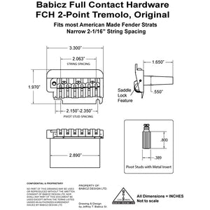 Full contact tremolo bridge schematic