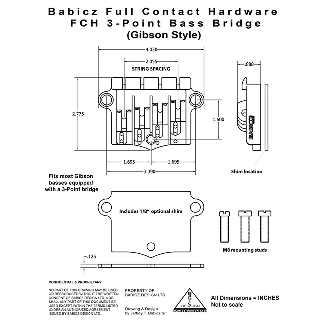 FCH 3 point bass bridge schematic