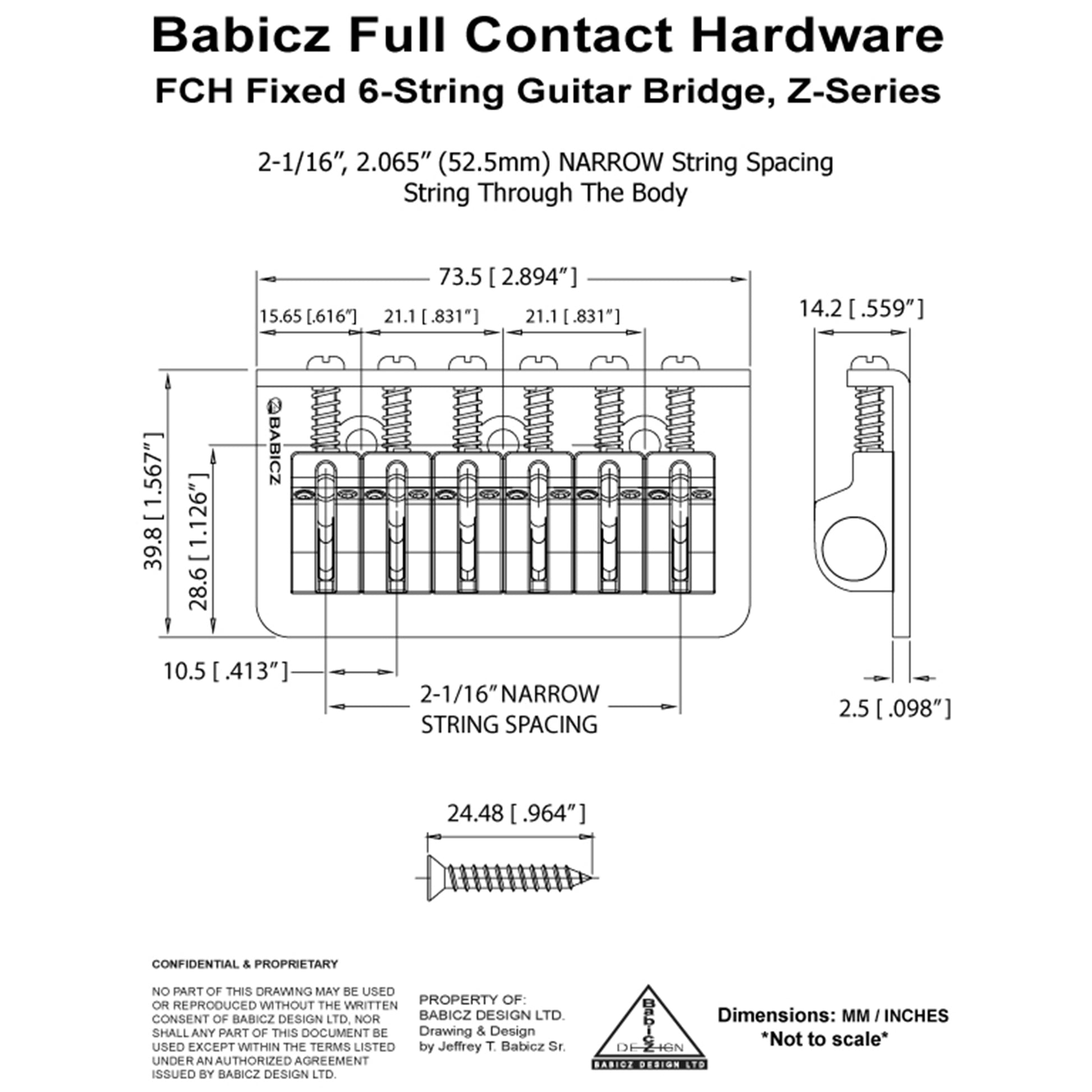 Series 3 Hole Mount Hard Tail schematic