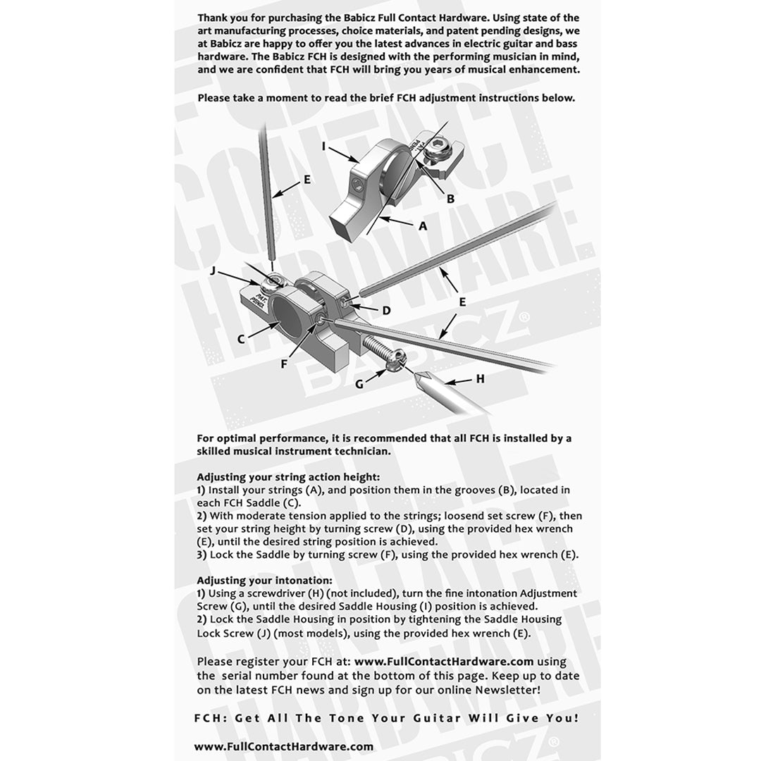 page two of instructions for fch model bridges