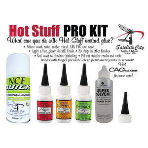 Kit de pegamento Satellite City Hot Stuff Pro