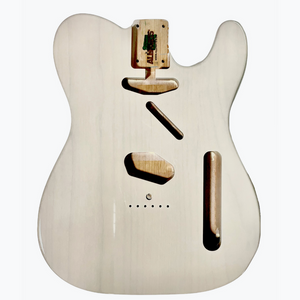 TBF-WH Cuerpo de repuesto transparente con acabado blanco para Telecaster®